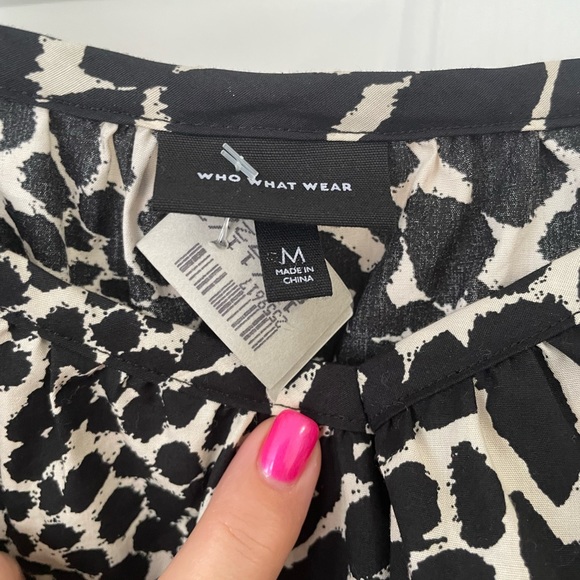 Who What Wear for Target Animal Print Mini Dress Sz Medium - Picture 3 of 4